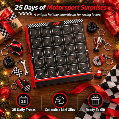 🏁 25-Day Formula Racing Advent Calendar – Ultimate Christmas Countdown for Racing Fans