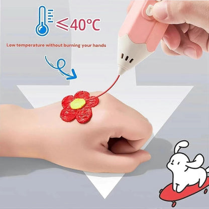 Pencil-Shaped 3D Printing Pen – The Ultimate Creative Gift for Kids This Christmas!