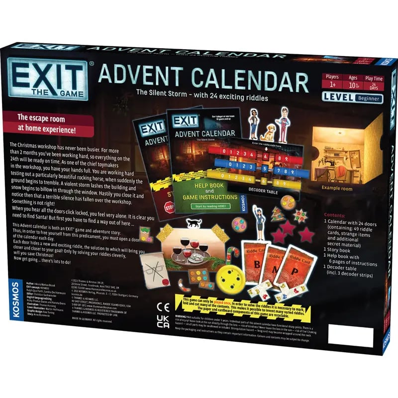 ⏰ LAST DAY 50% OFF - 🎄 Escape the Workshop! Advent Calendar – 🗝️✨ 24 Days of Puzzle Adventure & Fun 🔥