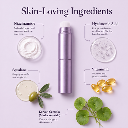 2-in-1 Color-Adapting Foundation Stick – Lightweight Coverage & Natural-Looking Finish