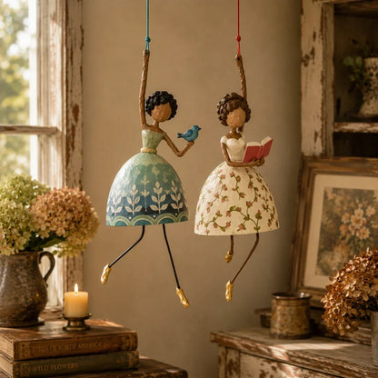 ✨ Whimsical Dancing Lady Hanging Ornament