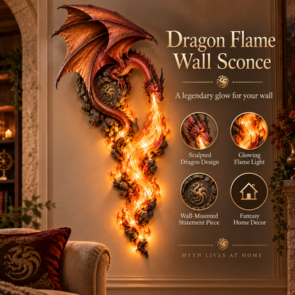 🔥 Last Day 49% OFF - 🐉 Dragonfire Guardian™ Wall Sconce – A Legendary Flame Awakens On Your Wall
