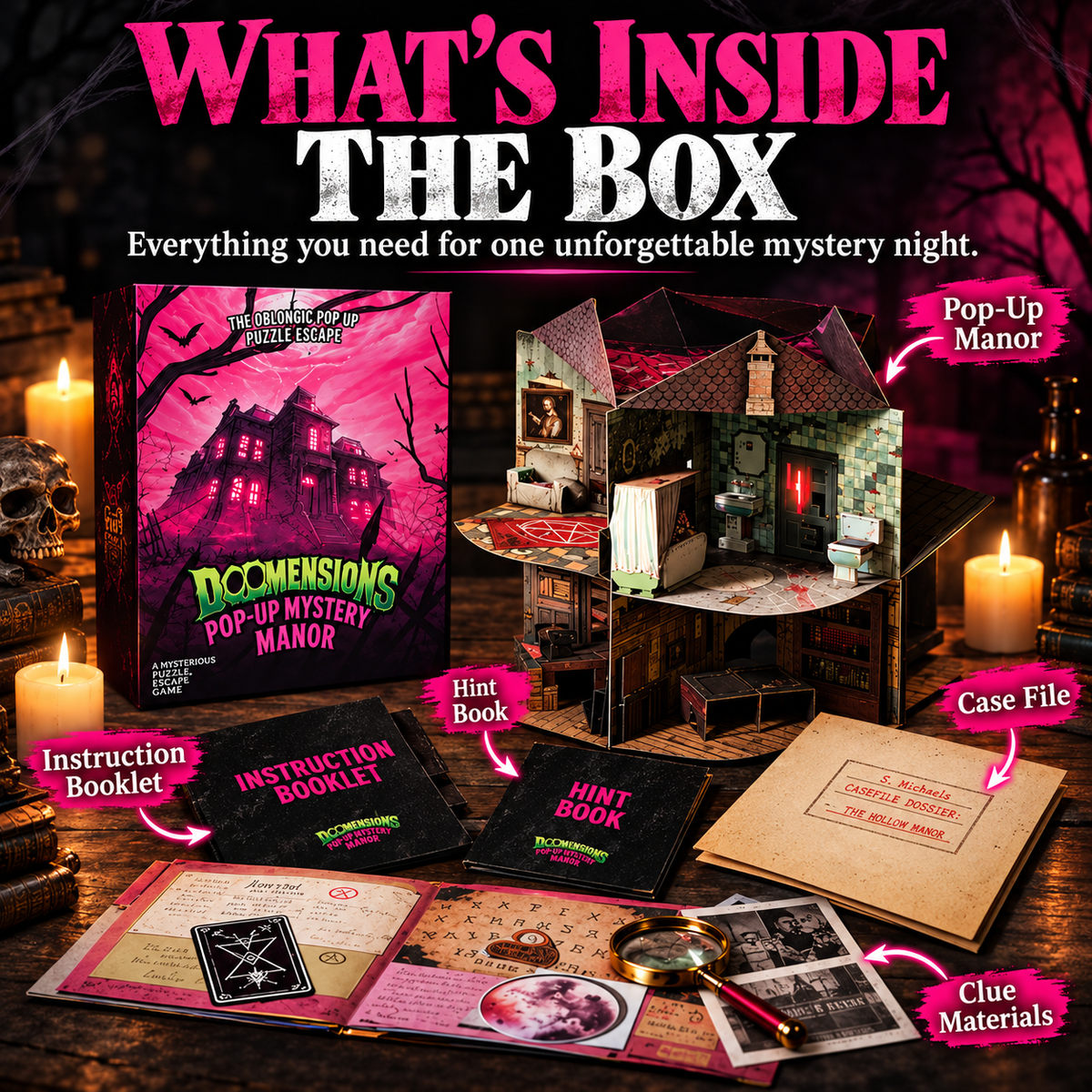 ✨ 3D Pop-Up Mystery Manor – Immersive Murder Mystery Puzzle Game