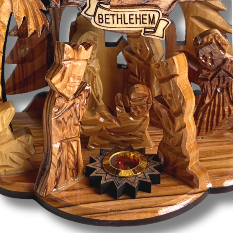 🔥Last Day 49% OFF🔥✝️ Holy Land Nativity Scene with Music Box