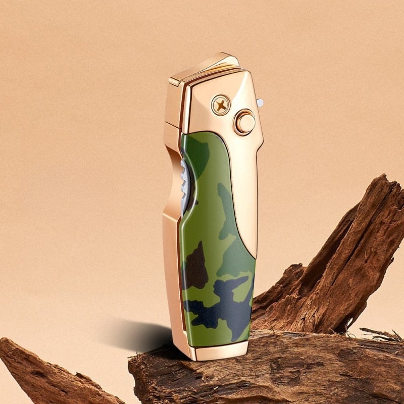 2-in-1 Tactical Folding Knife & Lighter