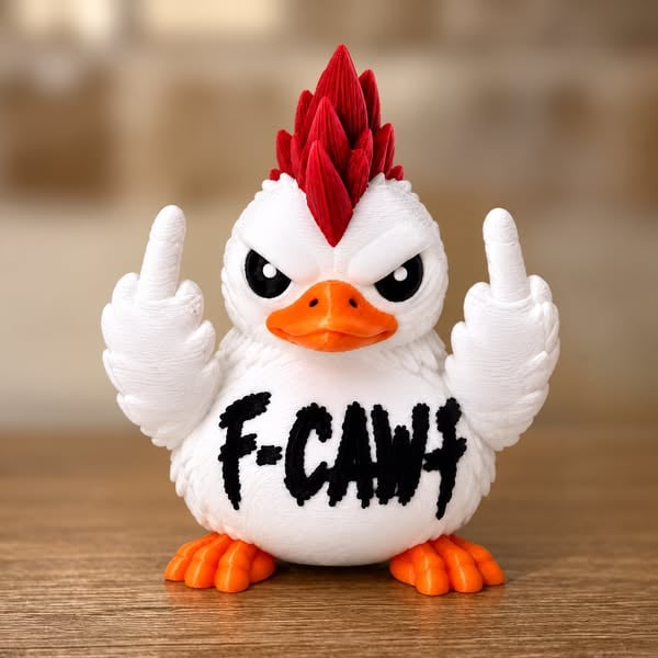 🦆 F-CAW-F Bad Attitude Duck – Sassy Desk Decor With Zero Flocks Given
