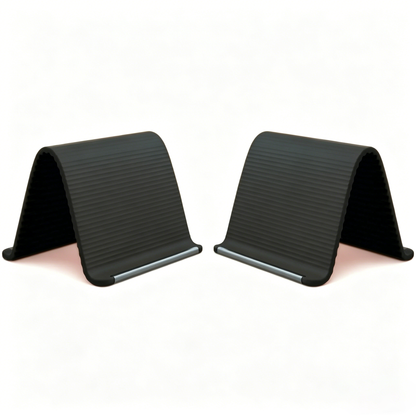 Flexible Silicone Aluminum Phone Holder Stand - Bendable Rollable Foldable Design