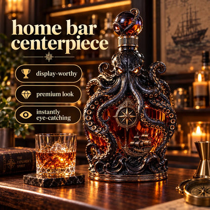 Dark Abyss Kraken Decanter – Sculpted Collector Bottle for Home Bar & Gifting(✨Buy 2 Free Shipping)