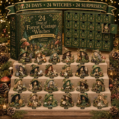 🧙‍♀️ LAST DAY 49% OFF – 24 Days Of Witchy Surprises Advent Calendar | 24 Unique Collectible Witches with Magical Themes, Mini Figures & Fantasy Display Collection ✨