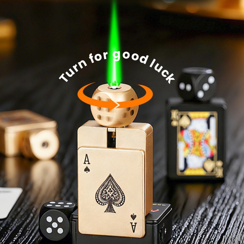 Stress-Relief Rotating Dice Lighter