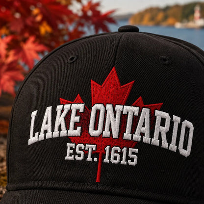 🔥49% Off Last Day🔥BUY 3 GET 1 FREE🔥 -🇨🇦🍁Lake Ontario Forever Heritage Embroidered Cap