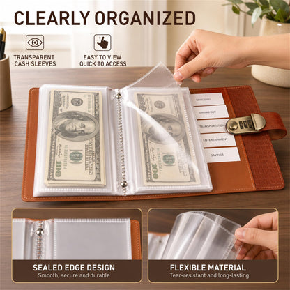Lockable Cash Savings Binder & Budget Organizer