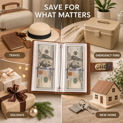 Lockable Cash Savings Binder & Budget Organizer