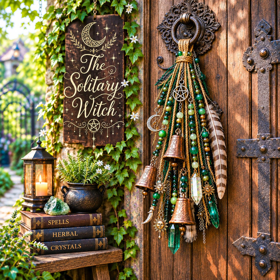 Green Witchy Door Charm color option