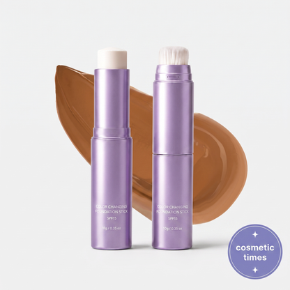 2-in-1 Color-Adapting Foundation Stick – Lightweight Coverage & Natural-Looking Finish