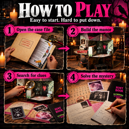 ✨ 3D Pop-Up Mystery Manor – Immersive Murder Mystery Puzzle Game