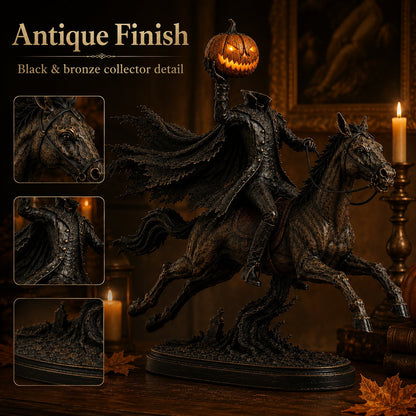 🎃🏇 Midnight Chase Headless Horseman Statue