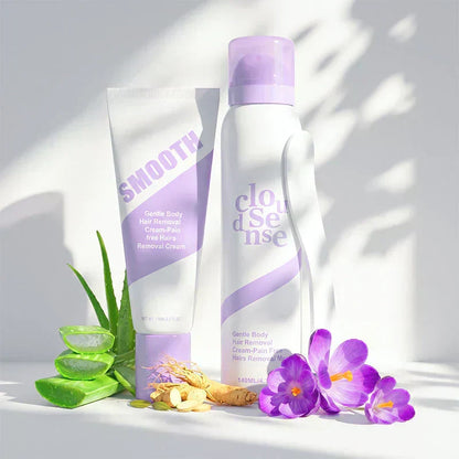 💖Gentle & Painless Hair Removal Cream Duo for Sensitive Skin, Say Goodbye To Unwanted Hair Without Pain👋