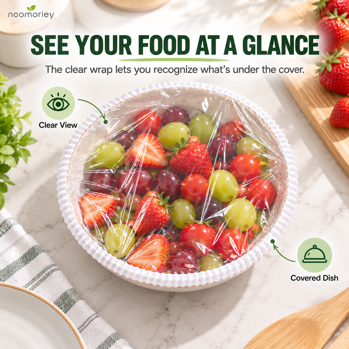 🍽️✨ WrapEase – Clear Food Wrap for Bowls & Plates