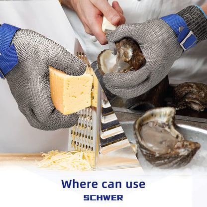 🧤 Stainless Steel Mesh Glove – Highest A9 cut level – Perfect for butchers & chefs – no more knife accidents! 🔪🚫