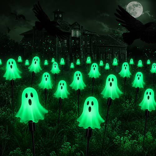 Glowing Ghost Garden Stakes