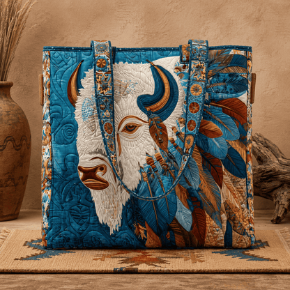 Handmade Native American Quilted Tote Bag