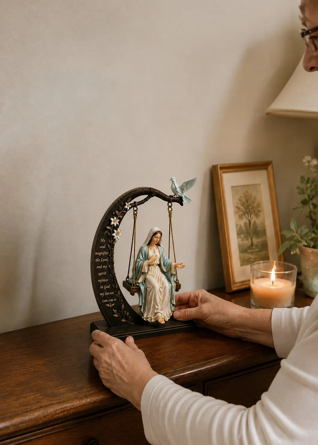 The miraculous statue of the rocking Mary
