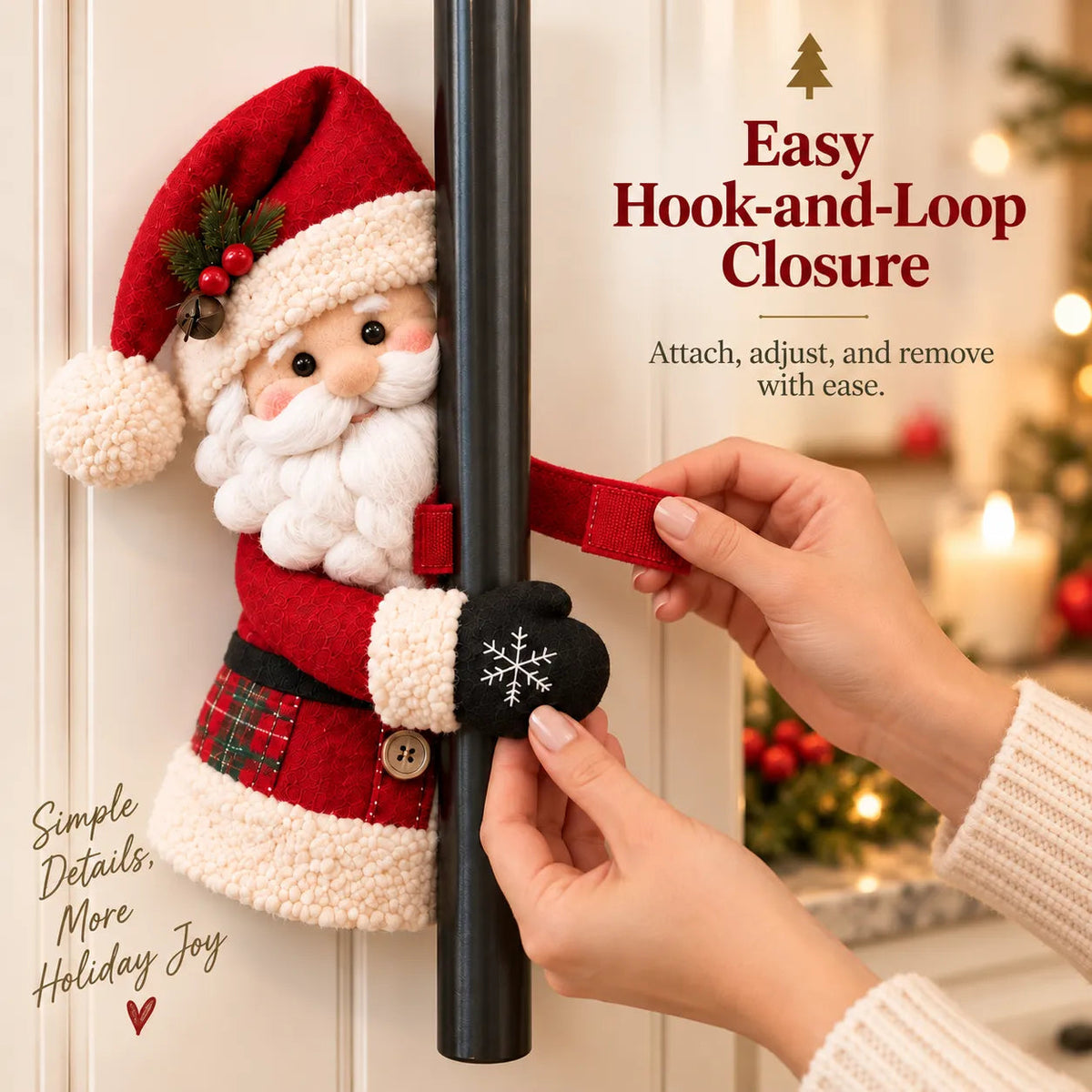 ☃️🎅 Christmas Santa & Snowman Handle Huggers – Set of 2