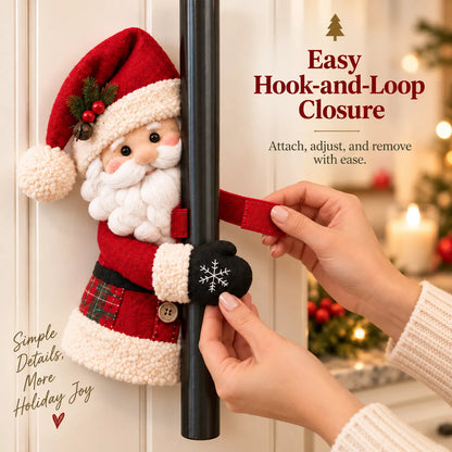 ☃️🎅 Christmas Santa & Snowman Handle Huggers – Set of 2