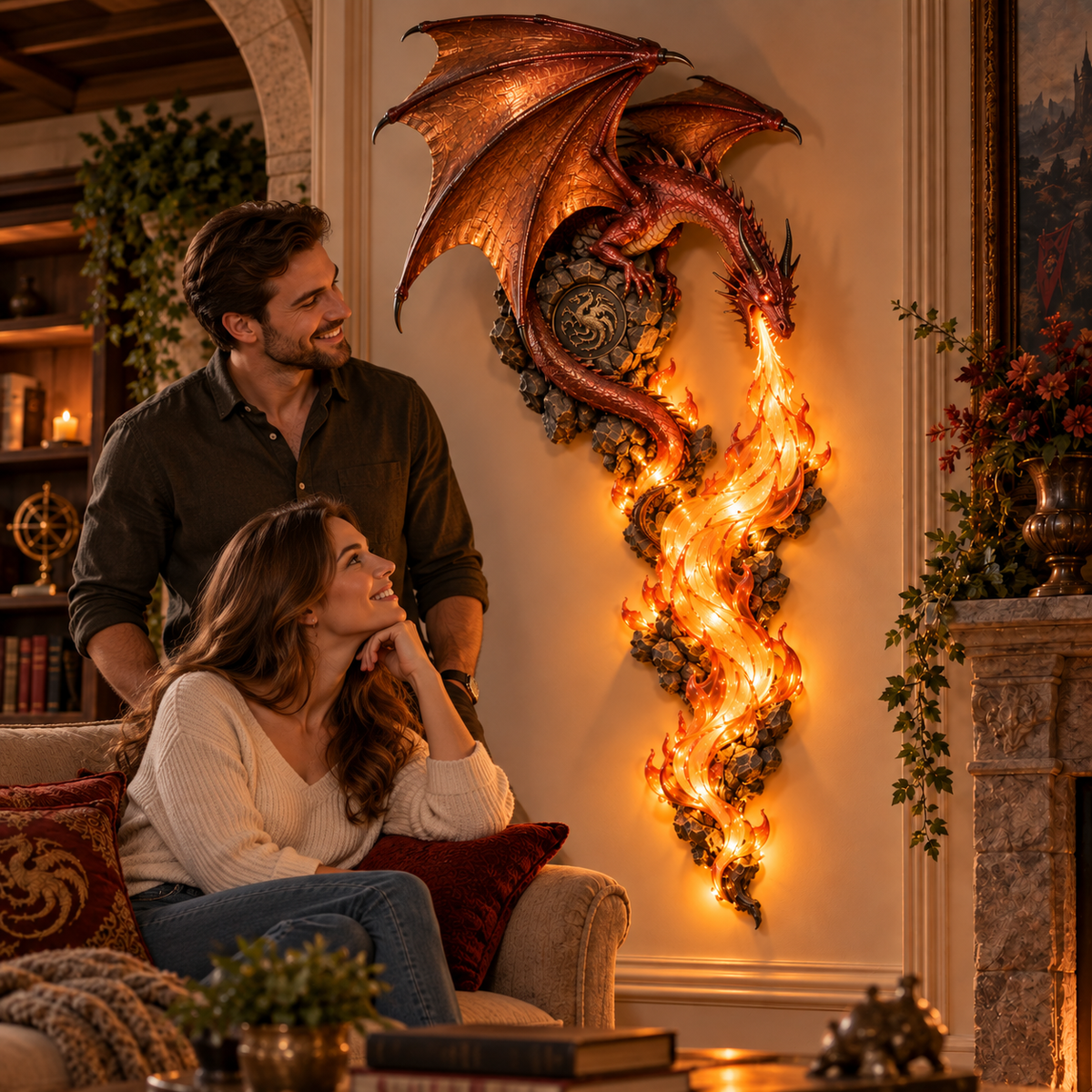 🔥 Last Day 49% OFF - 🐉 Dragonfire Guardian™ Wall Sconce – A Legendary Flame Awakens On Your Wall