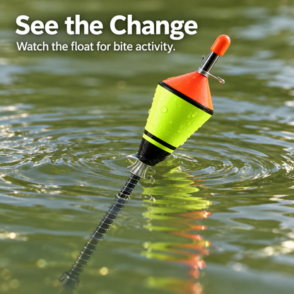 🎣 Spring-Loaded Fishing Float with Adjustable Sensitivity