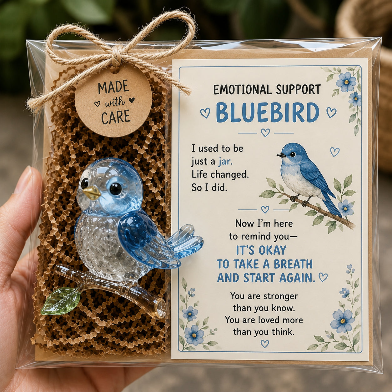 💛 Emotional Support Glass Animal Gift – A Little Reminder You Matter.
