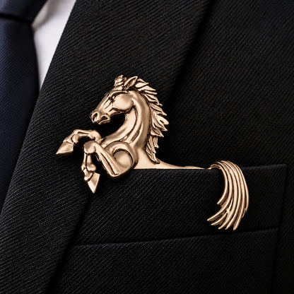 🌟 Luxury Sculpted Animal Brooch – Premium Statement Piece for Suits & Blazers