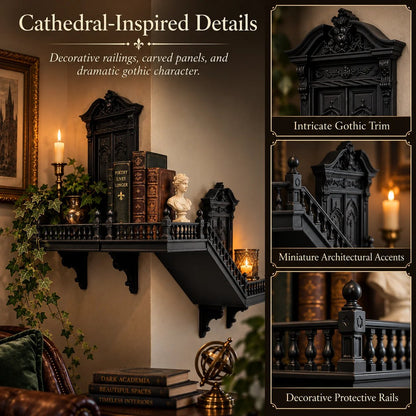 🖤 Gothic Miniature Architecture Wall Shelf