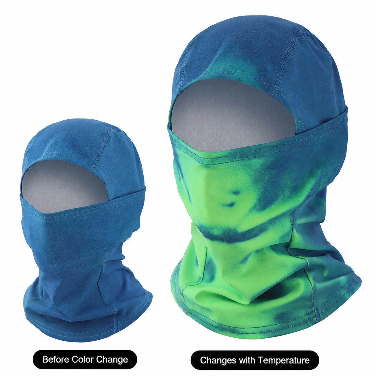 VOID V2 Reversible Thermal Balaclava Thermochromic Color Shift Face Mask for Outdoor Sports & Avant-Garde Street Style