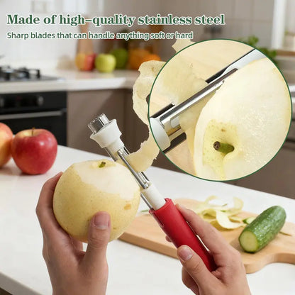 2 in 1 Apple Corer and Peeler, Apple Core Removal Tool, Stainless Steel Fruit Corer 🍎