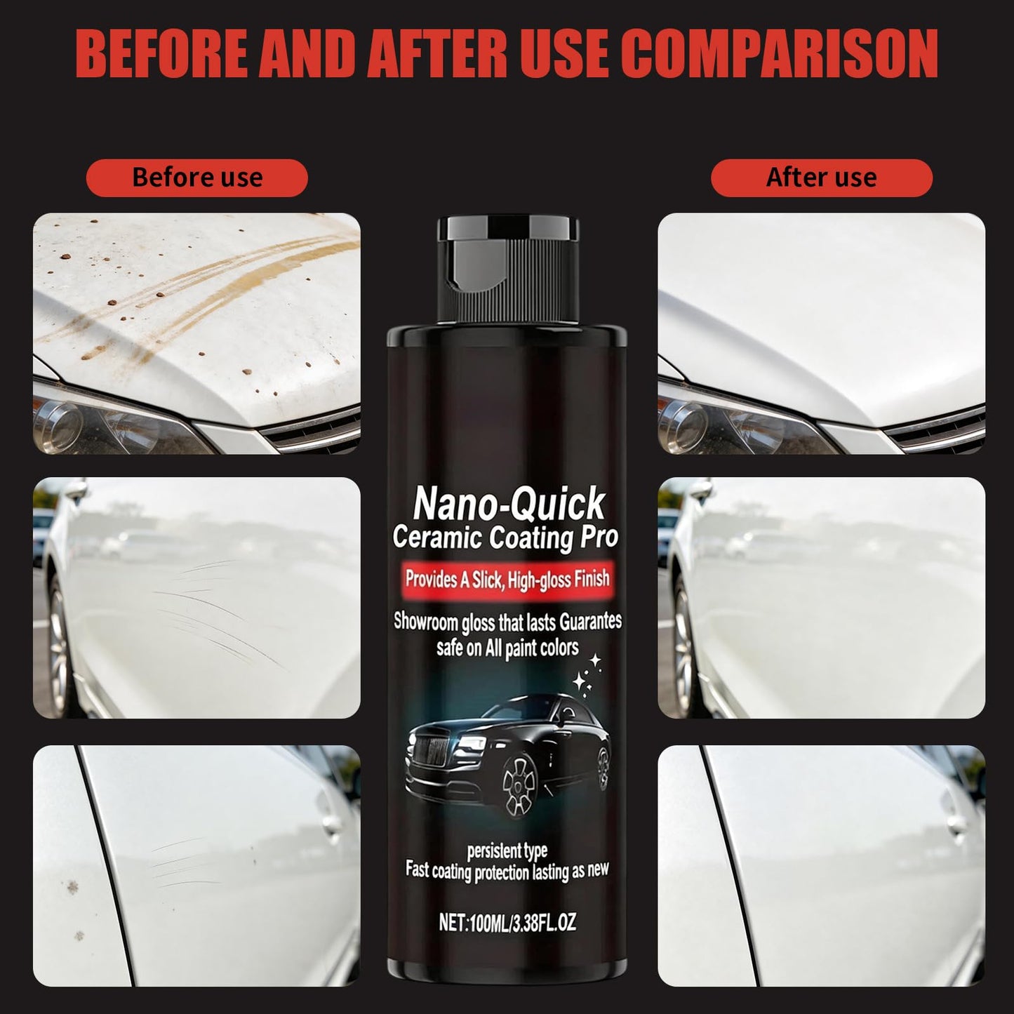 3-in-1 High Protection Quick Ceramic Coating Spray