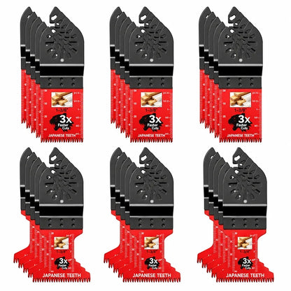 Japanese-Tooth Oscillating Saw Blades — Universal Fit