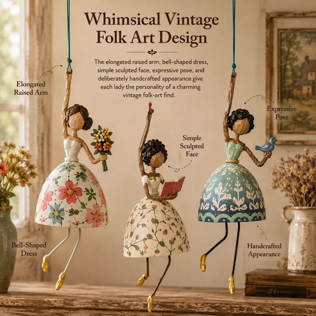 ✨ Whimsical Dancing Lady Hanging Ornament