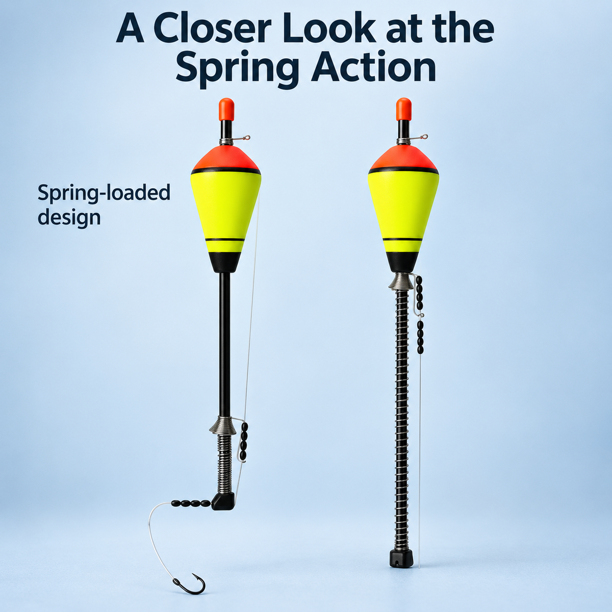 🎣 Spring-Loaded Fishing Float with Adjustable Sensitivity