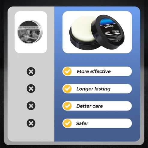 Cleaning and care cream & Cleaning paste for leather care