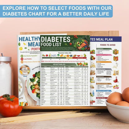🥒 Diabetes Food List & Meal Planner (3PCS)