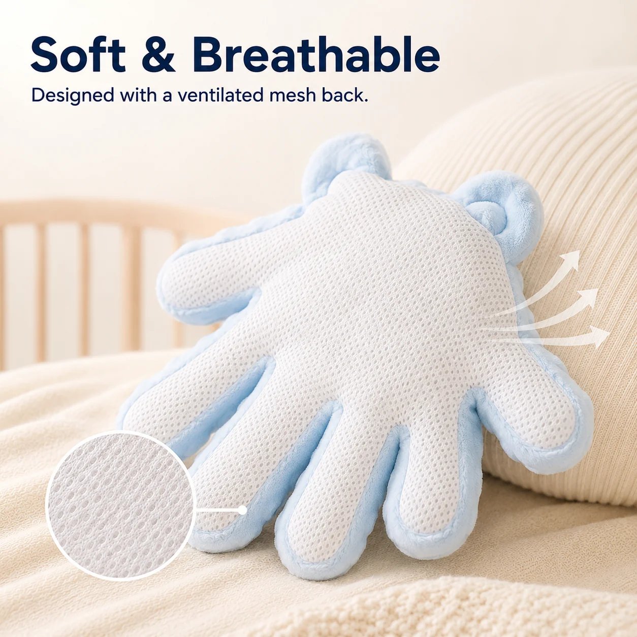 👶 Baby Soothing Rhythmic Palm – Remote-Controlled Patting & Warmth ☁️