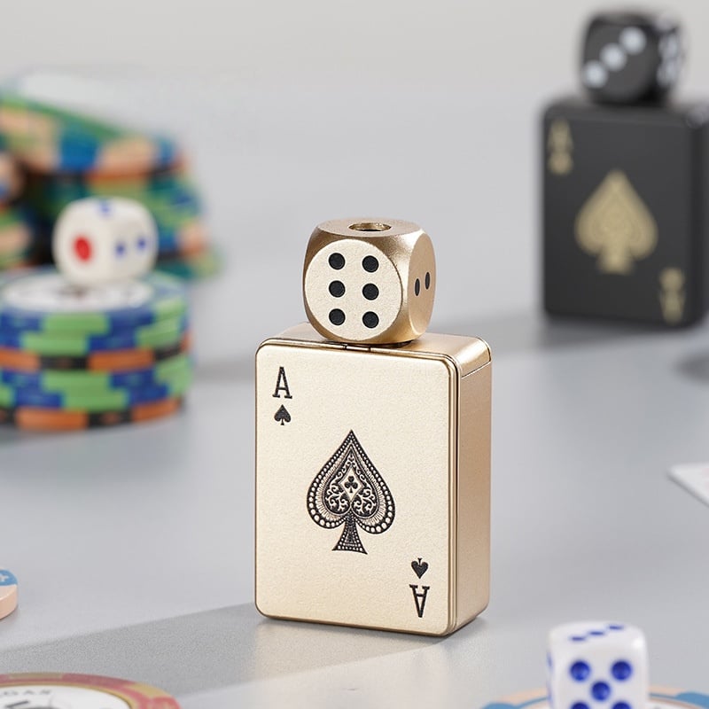 Stress-Relief Rotating Dice Lighter