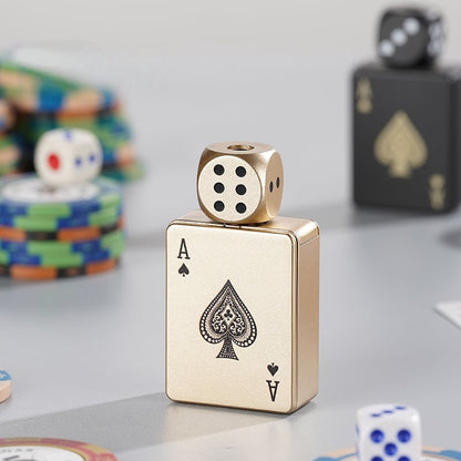 Stress-Relief Rotating Dice Lighter