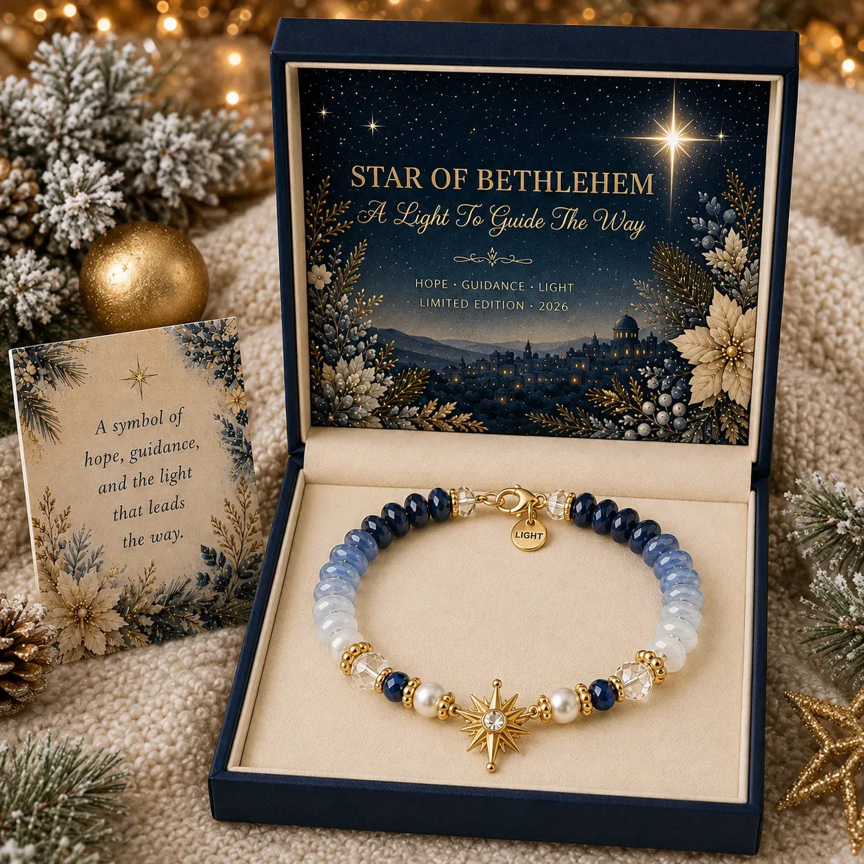 Aquarius natural chalcedony zodiac bracelet with gift box