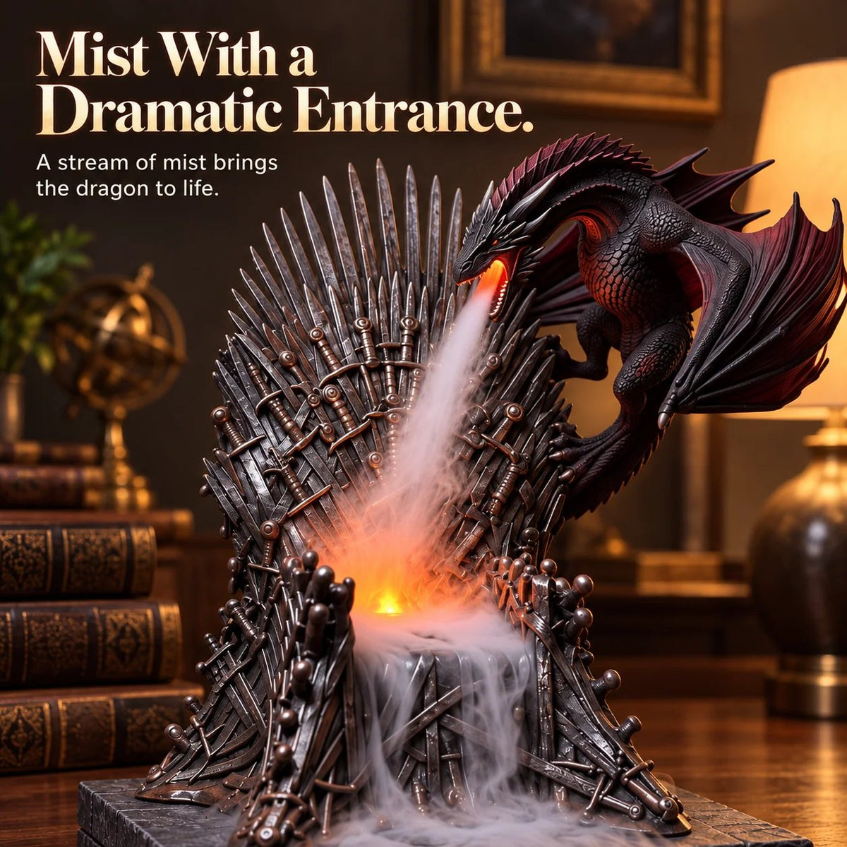 🐲 Dracarys  – Light-Up Dragon Mist Humidifier