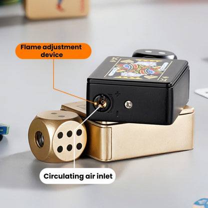 Stress-Relief Rotating Dice Lighter