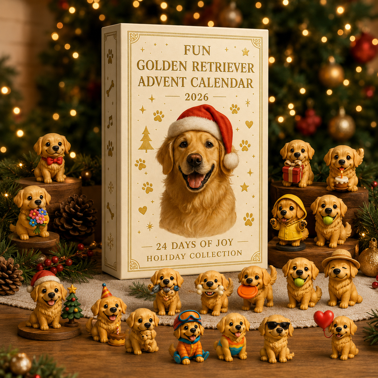 Fun Golden Retriever Advent Calendar 2026