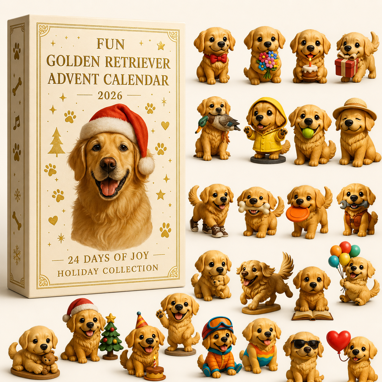 Fun Golden Retriever Advent Calendar 2026